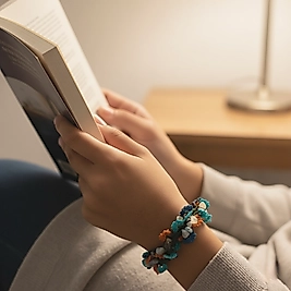 DOĞAL TAŞLI AMAZONİT BİLEKLİK